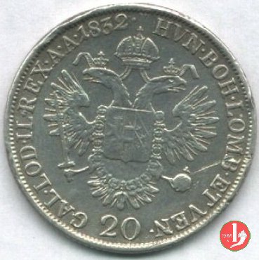 20 kreuzer - II tipo 1832 (Milano)