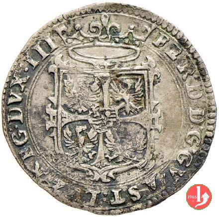 2 lire con l'Annunciazione 1674 (Guastalla)