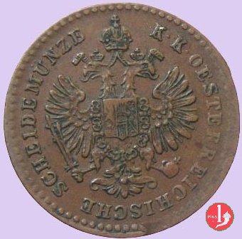 5/10 di Kreuzer o 1 Carantano 1858 (Venezia)