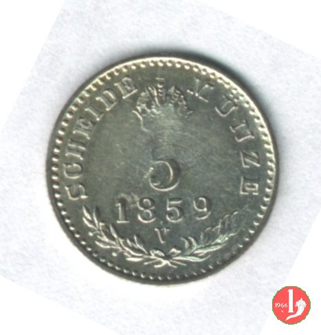 5 Kreuzer o 5 Carantani 1859 (Venezia)