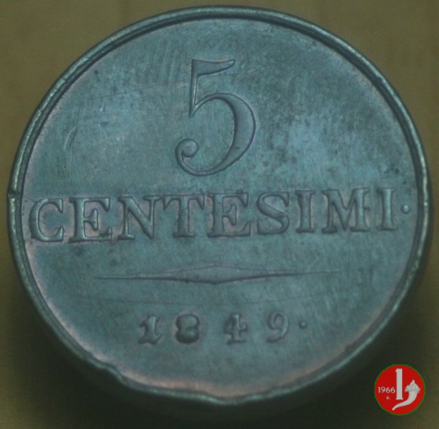 5 centesimi 1849 (Milano)