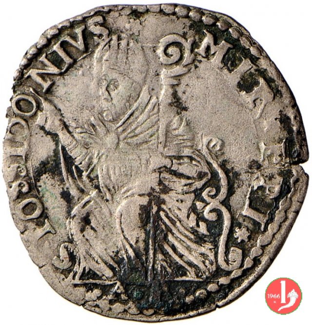 Mezza lira con San Possidonio 1617 (Mirandola)