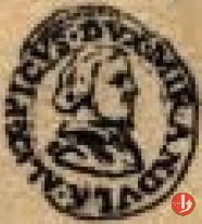 Quattrino busto e picchio  (Mirandola)