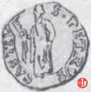 Quattrino con San Pietro (tipo Gregorio XIII)  (Castiglione delle Stiviere)