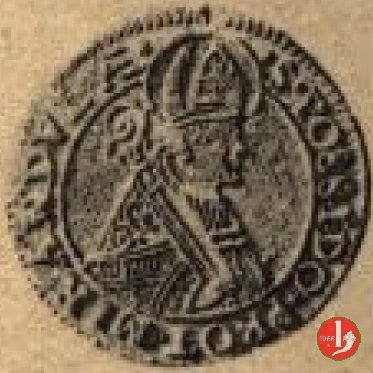 Testone (tipo Uri) con motto OMNIA HINC ET HVIC  (Mirandola)