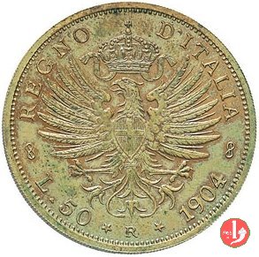 progetto 50 lire aquila sabauda 1904 (Roma)