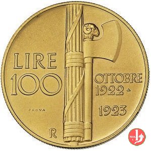 prova 100 lire fascio 1923 (Roma)