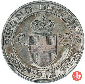 prova 25 centesimi 1918 in mistura 1918 (Roma)