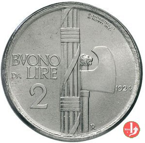 prova buono da 2 lire 1923 (Roma)