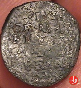 Quattrino o bagattino con busto e scritta 1° tipo  (Pomponesco)