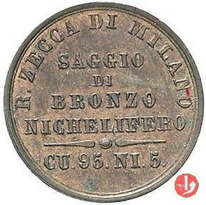 saggio di bronzo nichelifero 1860 (Milano)
