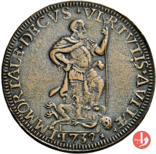 scudo o ducato da 16 lire 1732 (Guastalla)