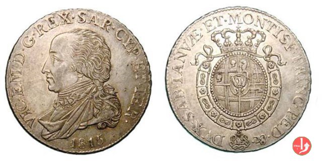 1/2 scudo 1815 (Torino)