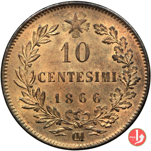 10 centesimi 1866 (Strasburgo)