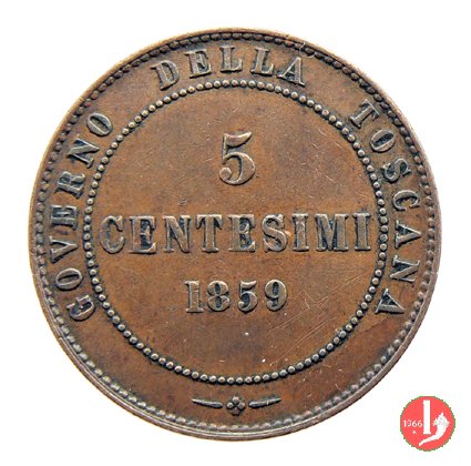 5 centesimi - governo popolare della Toscana 1859 (Birmingham)