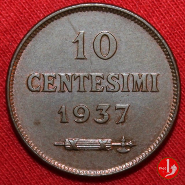 10 centesimi 1937 (Roma)