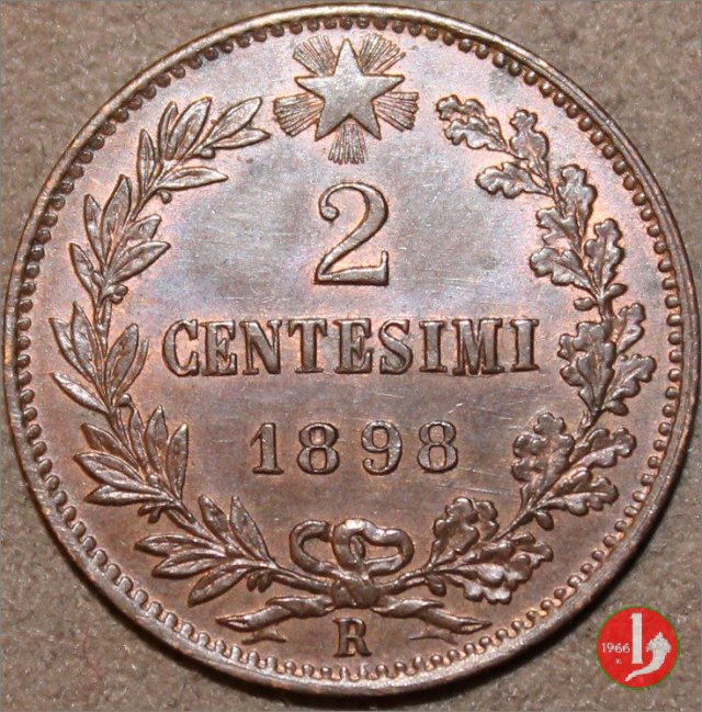 2 centesimi 1898 (Roma)