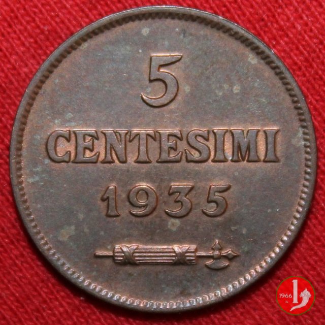 5 centesimi 1935 (Roma)