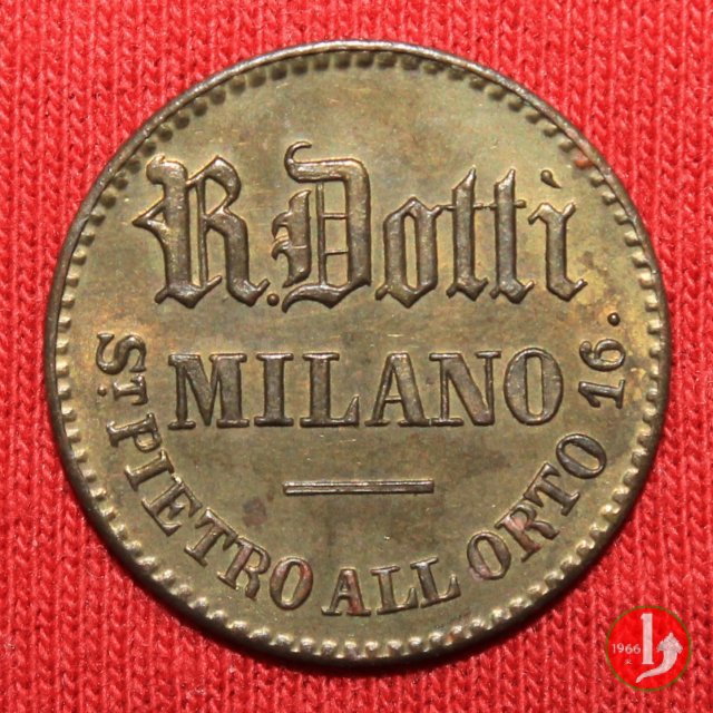 Gettone - R. Dotti - Milano 19mm 1861