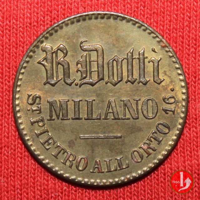 Gettone - R. Dotti - Milano 19mm 1861