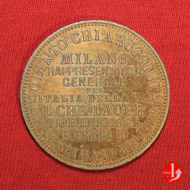 Reclame Olinto Chiaruttini - Milano 1890