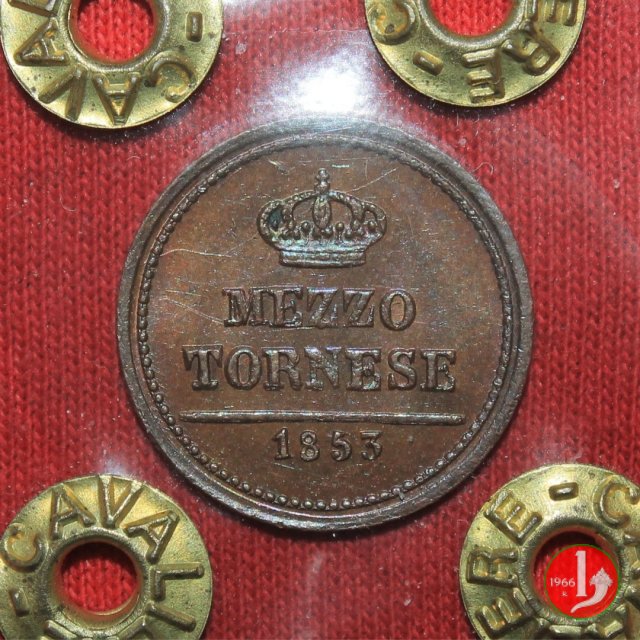 ½ Tornese 1853 (Napoli)