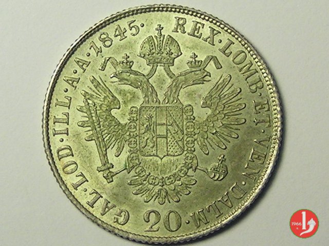 20 Kreuzer 1845 (Milano)