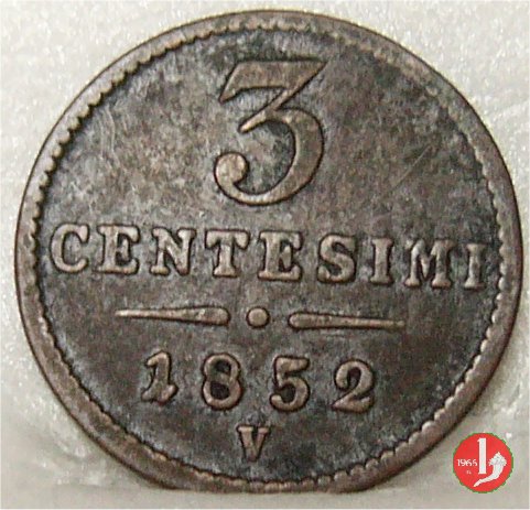 3 centesimi 1852 (Venezia)