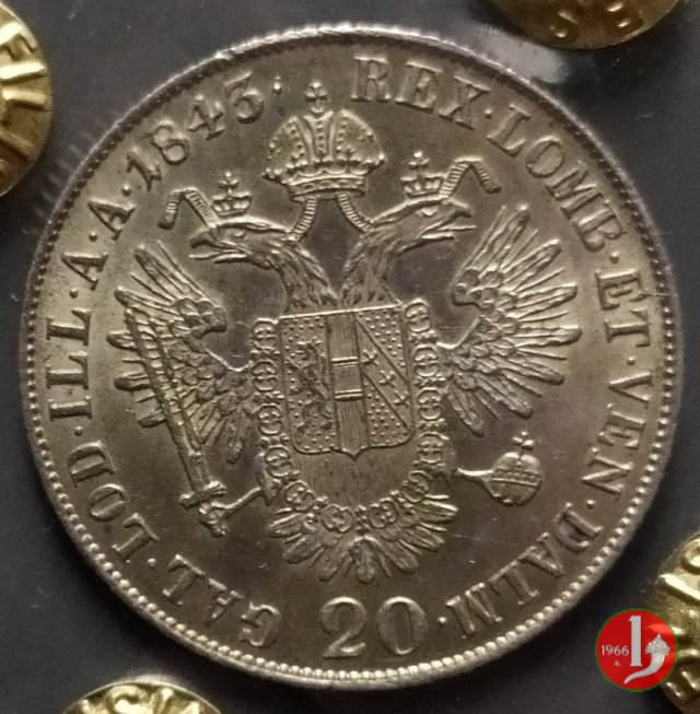 20 Kreuzer 1843 (Milano)