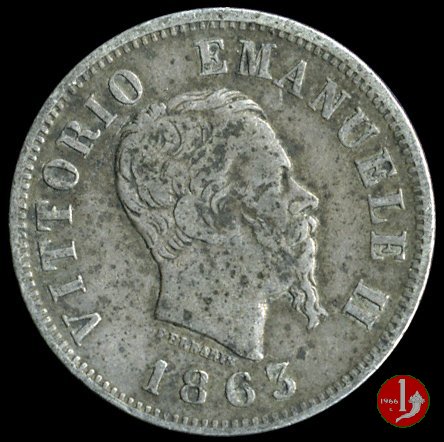 50 centesimi valore 1863 (Milano)