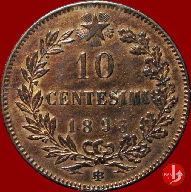 10 centesimi 1893 (Birmingham)