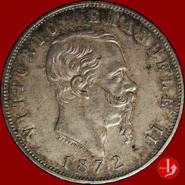 5 lire o scudo 1872 (Milano)