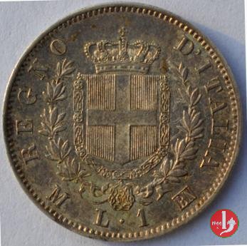 1 lira stemma 1863 (Milano)