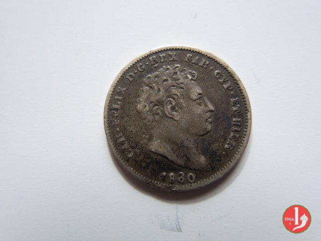 25 centesimi 1830 (Torino)