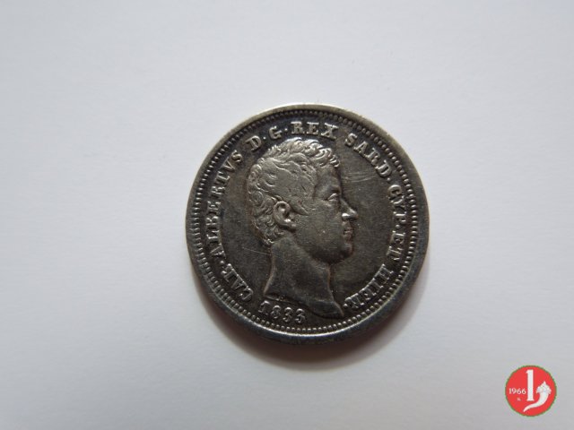 25 centesimi 1833 (Torino)