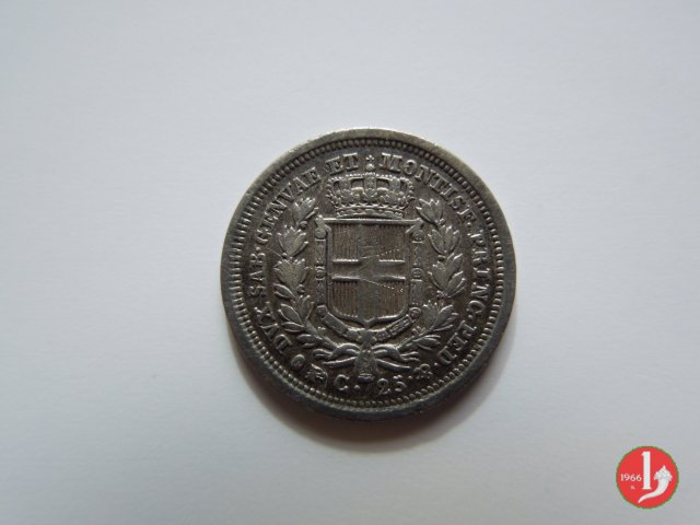 25 centesimi 1833 (Torino)