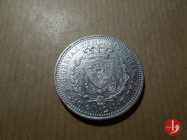 2 lire 1827 (Genova)