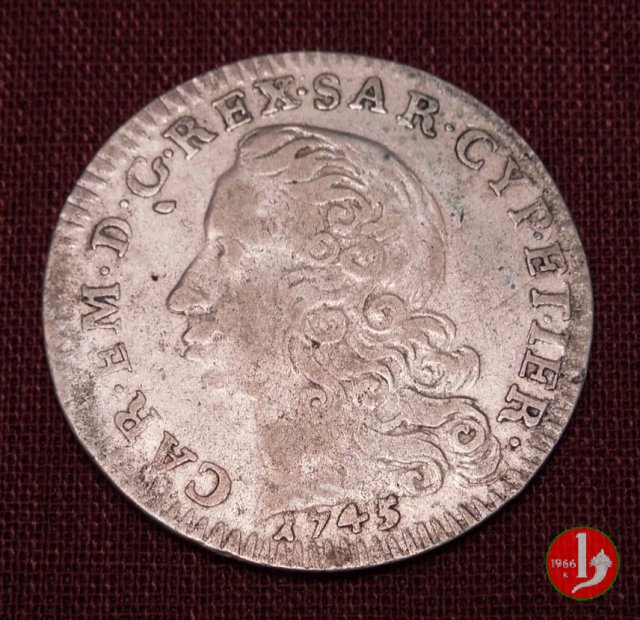 5 Soldi III tipo 1745 (Torino)