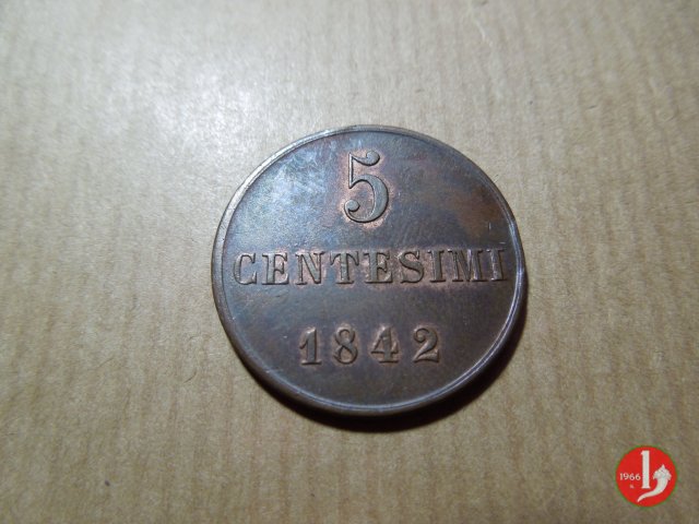 5 centesimi 1842 (Torino)