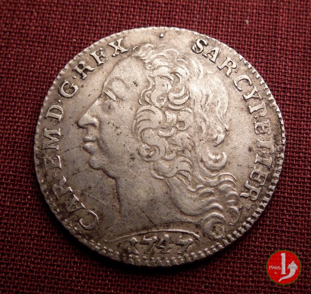 Lira III tipo 1747 (Torino)