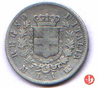 1 lira stemma 1867 (Milano)