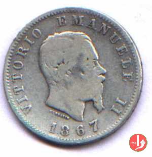 1 lira stemma 1867 (Milano)