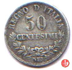 50 centesimi valore 1867 (Napoli)