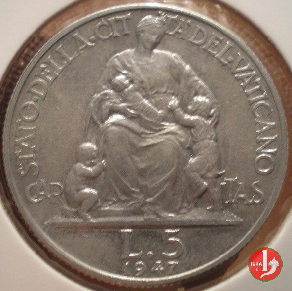 5 Lire III Tipo 1947 (Roma)