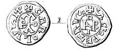 Denaro 884-885 AD (Roma)
