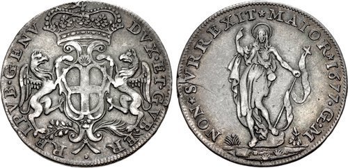 2 lire I serie 1677 (Genova)