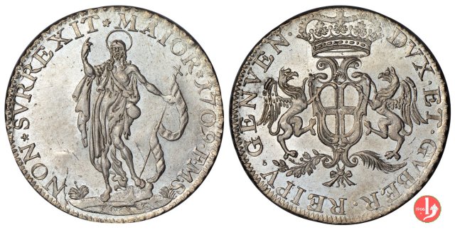 4 lire I serie 1709 (Genova)