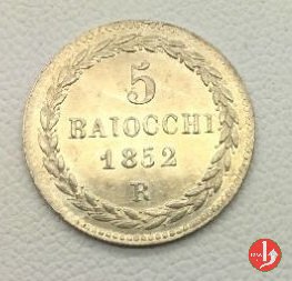 5 baiocchi (Grosso) 1852 (Roma)