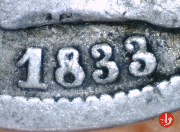 2 lire 1833 (Genova)