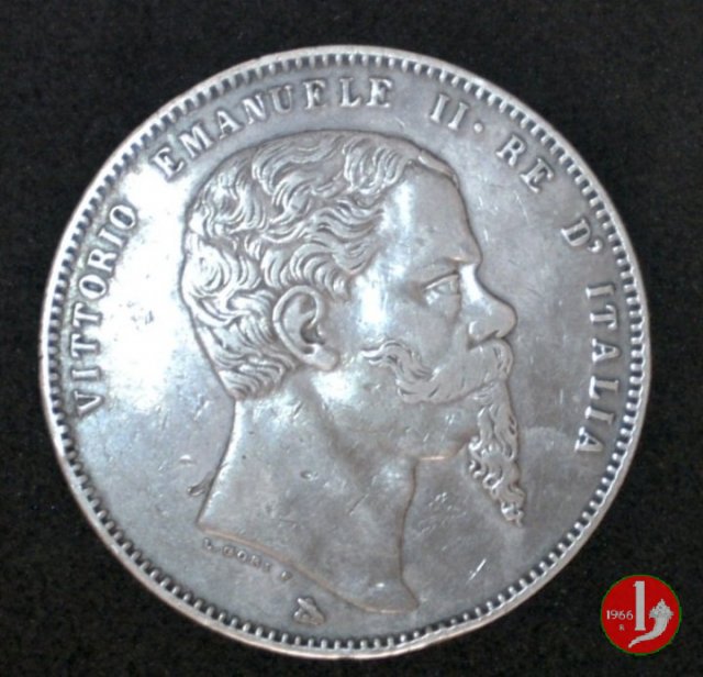 5 lire italiane 1861 (Firenze)